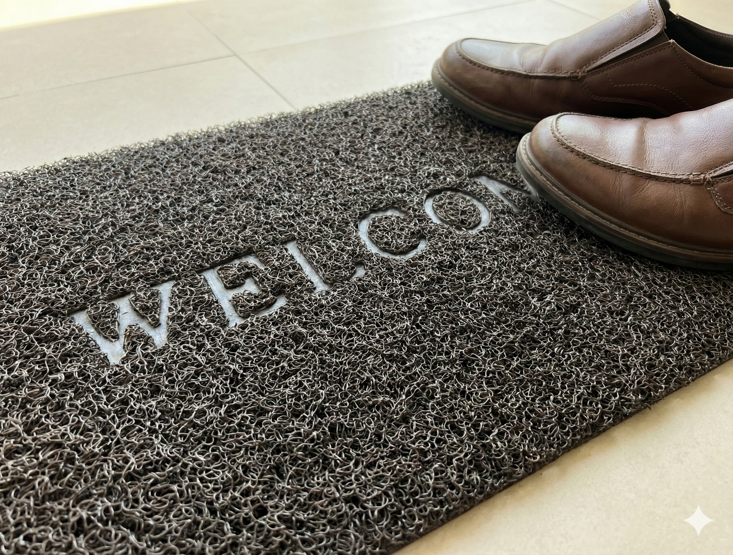 DS Group Anti-Slip Rubber Welcome Door Mat for Home Entrance | Washable Floor Foot Mat