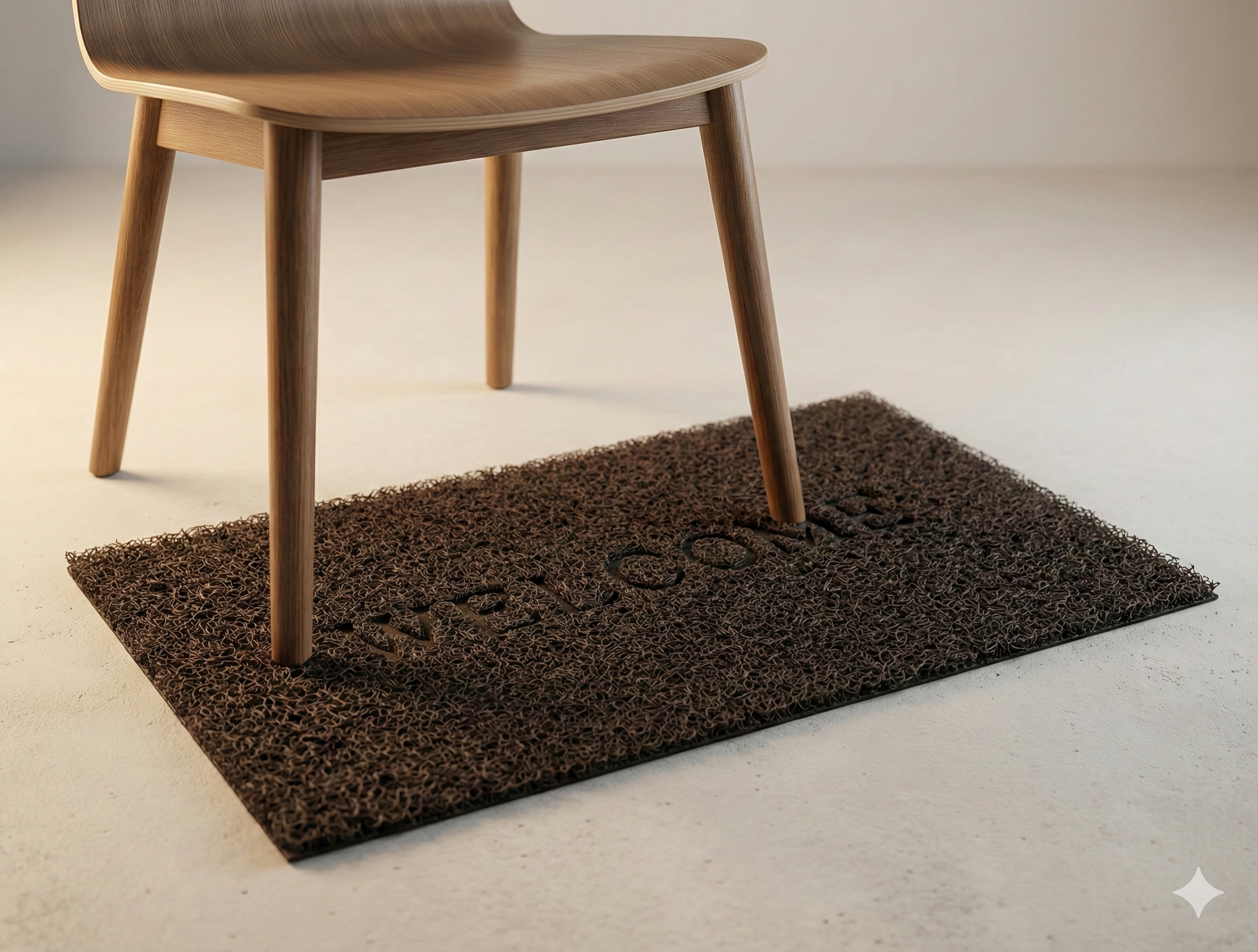 DS Group Anti-Slip Rubber Welcome Door Mat for Home Entrance | Washable Floor Foot Mat